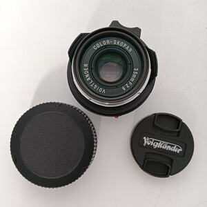 【A1369】中古品 カメラレンズ フォクトレンダー VOIGTLANDER COLOR-SKOPAR 35mm F2.5 現状品 日本製