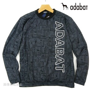 新品 定価2.2万 ☆ アダバット adabat　防寒 裏起毛 ビッグロゴ スニードジャック　L　黒 ブラック系　ジャケット 軽量 撥水 保温 ゴルフ