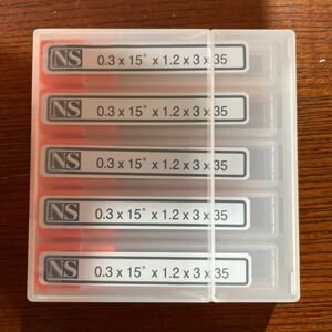 新品未使用 日進工具 NS 超硬エンドミル 0.3×15°×1.2×3×35 5本セット