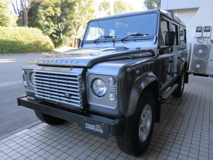 稀少AT換装済!大人気カラー!2014y ディフェンダー 110SW 2.2Tdci XS 7人乗り 半革 純正AW クリアレンズ XSサイドランナ