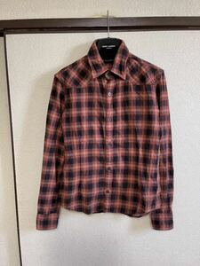 【即決】【レターパックプラス対応】 LOUNGE LIZARD ラウンジリザード CHECK SHIRTS チェックシャツ 長袖 即決早い者勝ち