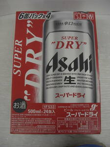 ◆◇アサヒ/スーパードライ/ビール/500ｍｌ/２４缶/製造年月：２０２４年４月 :日k2627-157ネ◇◆