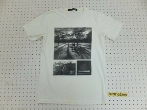 MOSSIMO モッシモ メンズ 転写プリント 半袖Tシャツ M 白