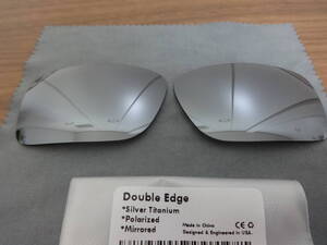 超処分価格！★オークリー ダブルエッジ用 カスタム偏光レンズ SILVER Color Polarized 新品 　OAKLEY DOUBLE EDGE