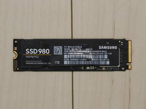 Samsung 980 1TB PCIe Gen 3.0 ×4 NVMe M.2 最大 3,500MB/秒 内蔵 SSDMZ-V8V1T0B/EC ［SAMSUNG 980 M.2 Type2280 NVMe 1TB］