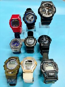 CASIO G-SHOCK カシオ Gショック GA-200 AWG-M100A GMX-5600C AW-591 など ジャンク品含み 9点 まとめ デジタル 