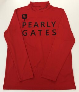 パーリーゲイツ　PEARLY GATES 長袖Tシャツ　レッド　52201TS954