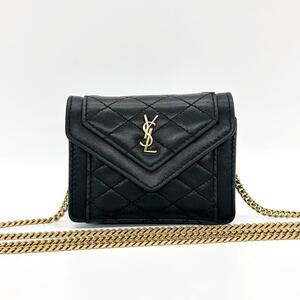 美品 サンローラン SAINT LAURENT ショルダーバッグ ミニ チェーン g00551