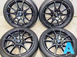 中古タイヤ サマータイヤ ホイールセット 4本セット 165/50R16 　 Weds sport 16x6.5 38 100-4穴 トーヨータイヤ ナノエナジー3