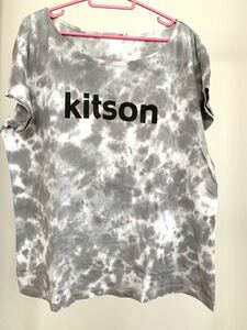 美品 UNIQLO ユニクロ kitson キットソン UT ロゴプリント 半袖Tシャツ XL レディース オーバーサイズ