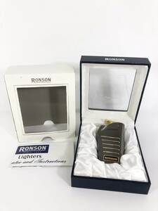 8683　RONSON　ロンソン　ライター　ガス充填式　中古　着火未確認　箱付き