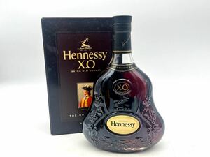 未開栓 HENNESSY ヘネシー XO クリアボトル 黒キャップ 700ml 40% 箱付き