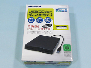 ①新品未使用 ● Windows10／Windows11対応 ● USB 外付け 3.5インチ フロッピーディスクドライブ FDD ● Owltech OWL-EFD/U(B)　