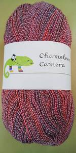 毛糸 chameleon camera summer　カメレオン カメラサマー　CRIMSON クリムゾン　#０８ 　4 ply/4本撚り イタリア製 ソックヤーン　靴下