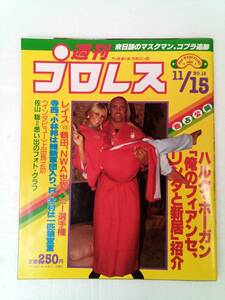 週刊プロレス 1983年11月15日 ハルク・ホーガン 長州力 240829