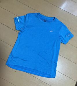 【Sサイズ】asics Tシャツ ランニング スポーツ メッシュ レディース 半袖 水色