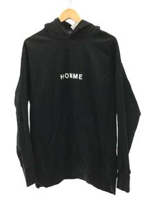 COMME des GARCONS HOMME◆23SS/ロゴパーカー/AD2022/パーカー/L/コットン/BLK/HK-T011