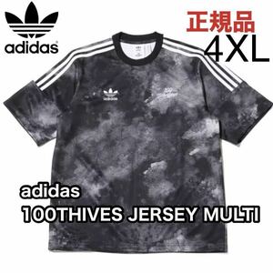 新品 4XL adidas 100 THIEVES ジャージー Tシャツ 半袖 アディダスオリジナルス コラボ 完売品 正規品