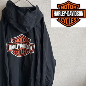 90s Harley-Davidson ナイロン　アノラック　コート　レインウェア　ハーレーダビッドソン