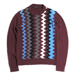 17AW PRADA designed knit プラダ ニット archive アーカイブ ジグザグ サンダー