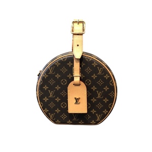 ルイ・ヴィトン LOUIS VUITTON プティット・ポワット・シャポー M43514 ブラウン モノグラムキャンバス ショルダーバッグ レディース 中古