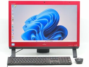 カメラ内蔵/中古/WIN11/新品無線KB＆マウス/新品SSD512GB/8GB/フルHD21型/3世代i7/FMV　FH56/JD一体型 WPS office2搭載