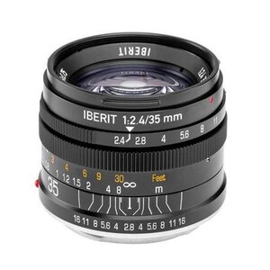 【中古】 KIPON 単焦点レンズ IBERIT (イベリット) 35mm f 2.4レンズfor SONY Eマウント