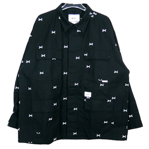 WTAPS ダブルタップス 22SS JUNGLE 01/LS/COTTON.OXFORD.TEXTILE ジャングル01 ロングスリーブ シャツ コットン クロスボーン