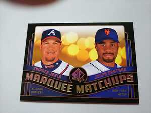 2008 SP Authentic Marquee Matchups Chipper Jones/Johan Santana