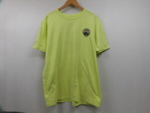 patagonia パタゴニア 51540SP15 Slim Fit プリント 半袖Tシャツ 丸首 トップス スリムフィット イエロー 黄 XLサイズ