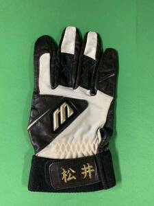 読売ジャイアンツ　松井秀喜　＃５５　実使用　バッティンググローブ　MIZUNO　②