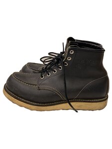 RED WING◆6-INCH CLASSIC MOC BOOT/6 インチクラシックモックブーツ/UK7.5/BLK