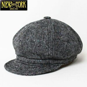 新品 NEWYORK HAT ツイードキャスケット SPITFIRE グレー