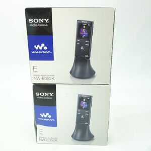 100 SONY/ソニー WALKMAN ウォークマン Eシリーズ NW-E052K [2GB] 2台セット 動作OK（シルバー）※中古