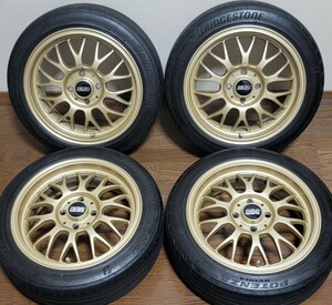 美品　BBS RG-F 15インチ　5.5J×15 +45 　ゴールド　RG397 PCD100 4穴　 軽自動車 RE-L