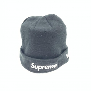 【中古】Supreme×NEW ERA Box Logo Beanie ブラック　シュプリーム　ニューエラ[240092290677]