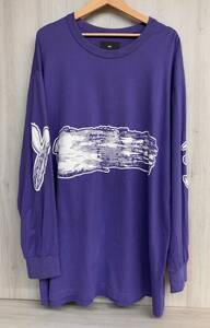 Y3 ワイスリー GFX LS TEE グラフィックロングスリーブ ロゴ オーバーサイズ 長袖Tシャツ パープル adidas [IA1331] メンズ 綿100% [L]