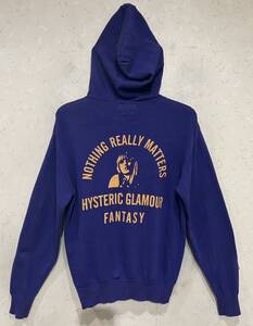 ＊ヒステリックグラマー HYSTERIC GLAMOUR FLANDERS LINEN ヒスガール 麻混 ジップパーカー S　　　　　　　　BJBD.AA 