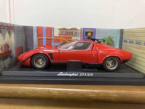 京商 1/18 LAMBORGHINI JOTA 一部塗装劣化 京商 ランボルギーニ イオタ 赤 初回生産品 古い物の割に綺麗？ サーキットの狼 潮来のオックス