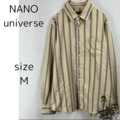 訳あり NANO universe ナノユニバース シャツ トップス ストライプ