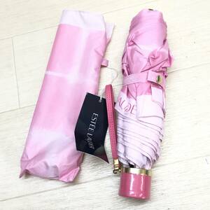 ♪未使用品 ESTEE LAUDER エスティーローダー 折りたたみ傘 ピンク ファッション小物 雑貨 雨具 雨傘♪K23875