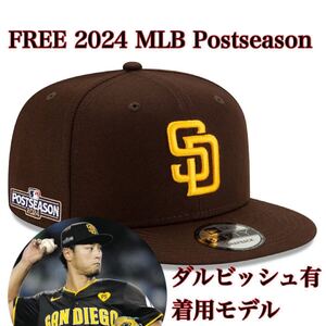 100%正規品FREE新品MLB2024ポストシーズン9FIFTYサンディエゴ・パドレスPostseasonキャップ帽子ニューエラ大谷翔平ダルビッシュ有フリーSD