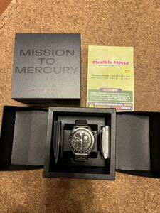 Swatch Omega Moonswatch Mission to Mercury Speedmasterスウォッチ オメガ スピードマスター マーキュリー　シルバー 保証書付