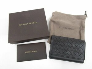 [即日発送]★美品★ BOTTEGA VENETA ボッテガヴェネタ カードケース 133945-V001U/1000 名刺入れ イントレチャート レザー 黒 ブラック 331