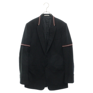 Dior HOMME ディオールオム 16AW アームストライプ 2Bテーラードジャケット ブラック 633C269A3576