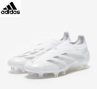 ・スピード発送 adidas PREDATOR ELITE LL FG スパイク サッカーシューズ IE1806(ホワイト/シルバーメタリック)２６．０CM