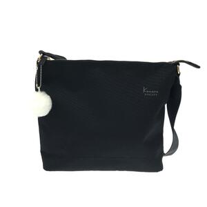 美品◆Kanana project カナナプロジェクト ショルダーバッグ◆ ブラック ナイロン レディース 斜め掛け bag 鞄