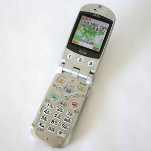 【動作品・ジャンク】ドコモ ムーバ らくらくホンIII F672i パールゴールド Docomo Mova NFJCK749120