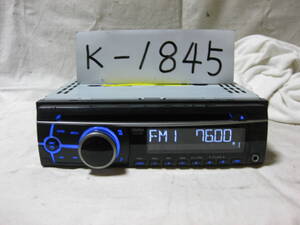 K-1845　Clarion　クラリオン　CZ102　MP3　フロント AUX　1Dサイズ　CDデッキ　故障品