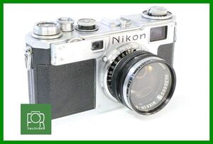 【同梱歓迎】実用■Nikon S2 (6184478) / NIKKOR-S・C 5cm F1.4 (386631)■シャッター全速完動■AC1055